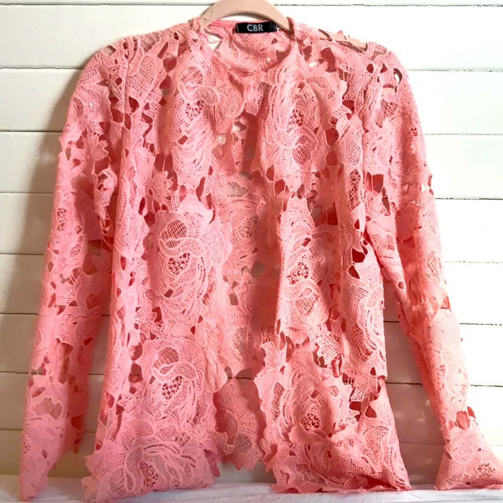 CBR Pink Lace cardigan M